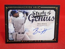 2008 Upper Deck Masterpieces Stroke of Genius Bill Hall #SG-BH Auto