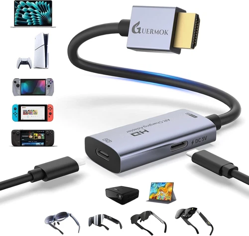 Adattatore da HDMI a USB-C, convertitore 4K 60Hz Play and Charge XR