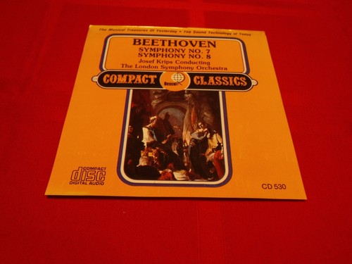 Beethoven Josef Krips London Symphony Orchestra Symphony No 7 Symphony No 8 CD - Foto 5 di 7