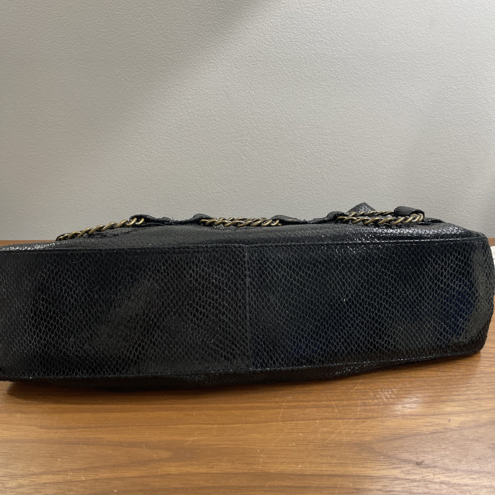 Steve Madden Leather Python Print Shoulder Bag Pu… - image 5