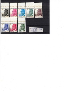 España Lote MNH JUAN CARLOS 2010 FRANCOS:8 62 MINR:4477/80 4584/87