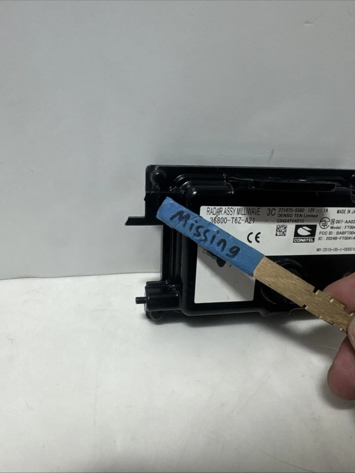 Sensor de control de crucero adaptativo Honda Ridgeline 2021 2022 36800-T6Z-A21 chip Foto 3 de 4