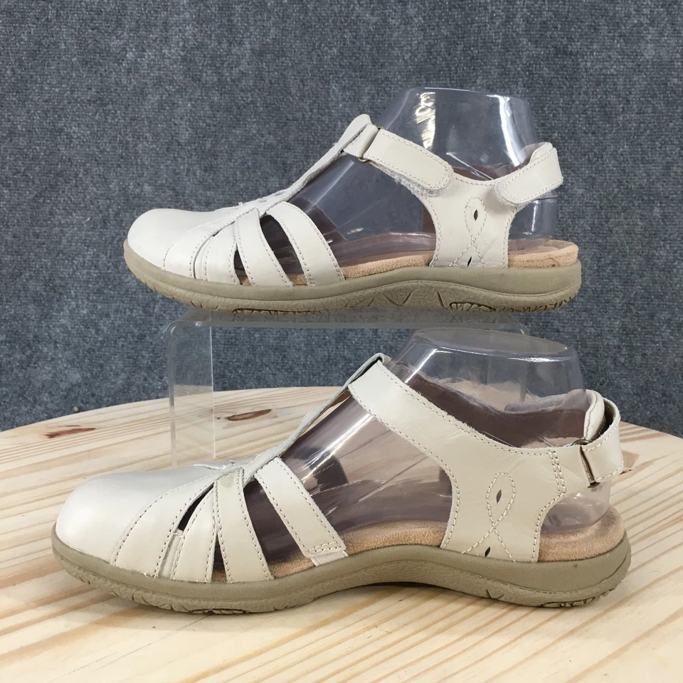 Earth Origins Sandals Womens 8 Sierra Slingback Cream Closed Toe Hook And Loop - Image 2 of 4