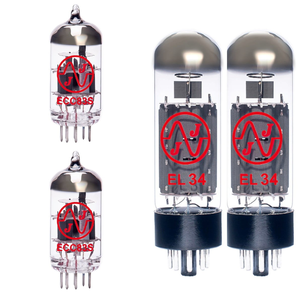 Replacement Valve Kit For Blackstar HT20 (2 x ECC83 2 x Matched EL34)
