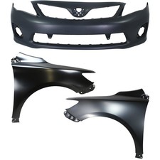 Bumper Cover Kit For 2011-2013 Toyota Corolla Front For Models Made In Japan 3pc Bumper Cover Kit For 2011-2013 Toyota Corolla Front For Models Made In Japan 3pc