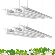 Plant Grow Lights, 4FT 5000K Full Spectrum Daylight White, 252W 6 x 42W, 1400...