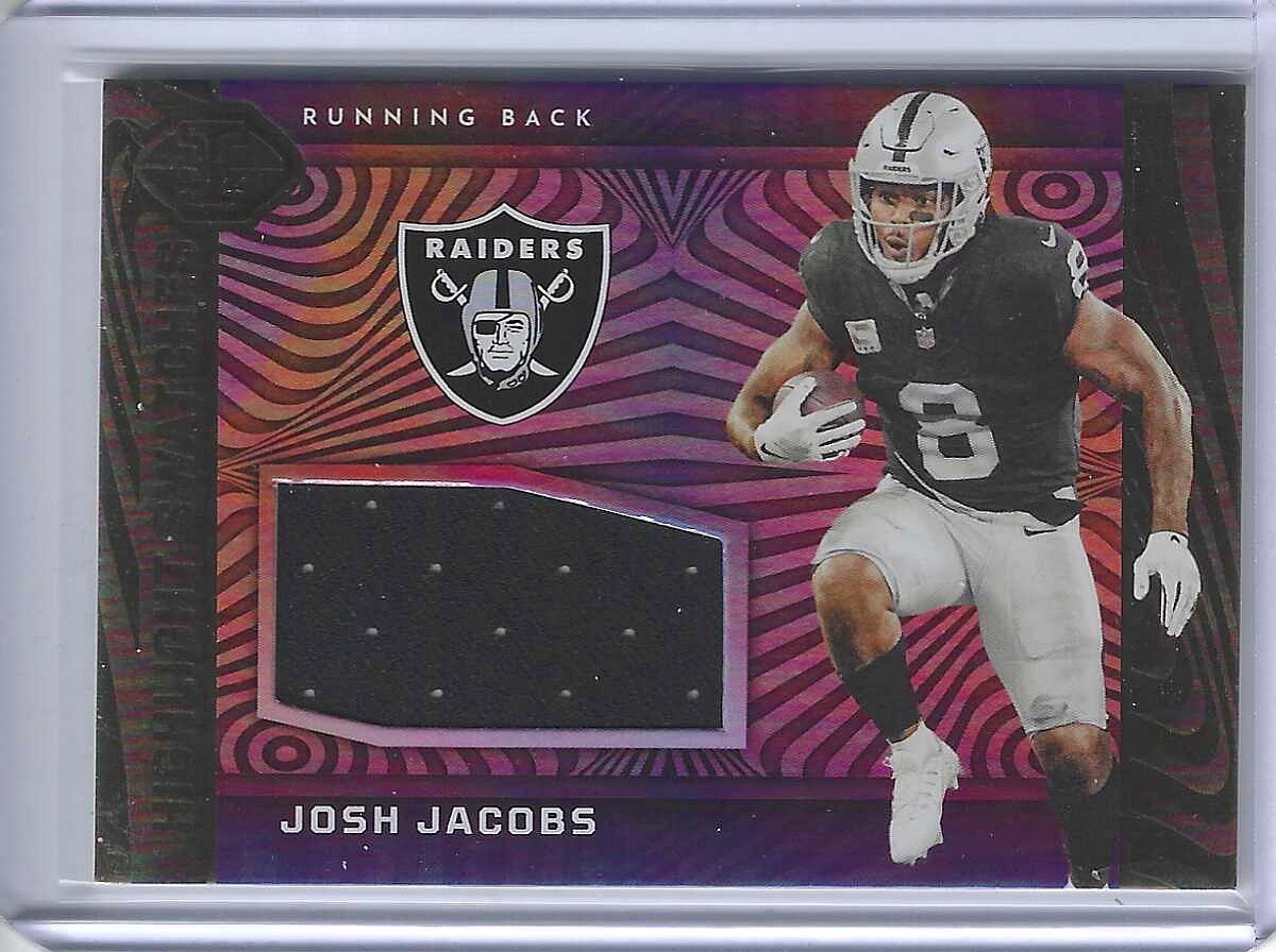 2023 Illusions Josh Jacobs Highlight Swatches Patch Raiders HS-JJA