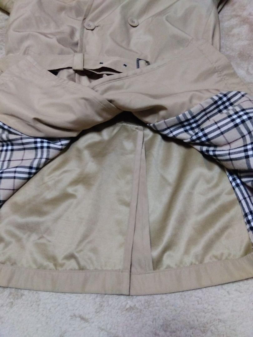 Burberry Trench Coat Outerwear Horse Logo Beige Polyester Nylon Size M For Men thumbnail 10