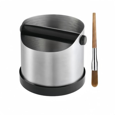 CHDEXU Kaffeesatz Klopfbox, klein Edelstahl Espresso silber 