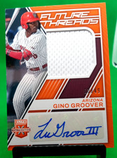 patch 2/49 AUTO Orange 2023 Panini Elite Extra Edition Gino Groover Diamondbacks
