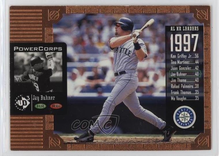 1998 Upper Deck UD3 PowerCorps Jay Buhner #123 11ur