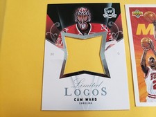 Cam Ward Carolina Hurricanes 2007 - 2008 UD The Cup Limited Logos Blank Back