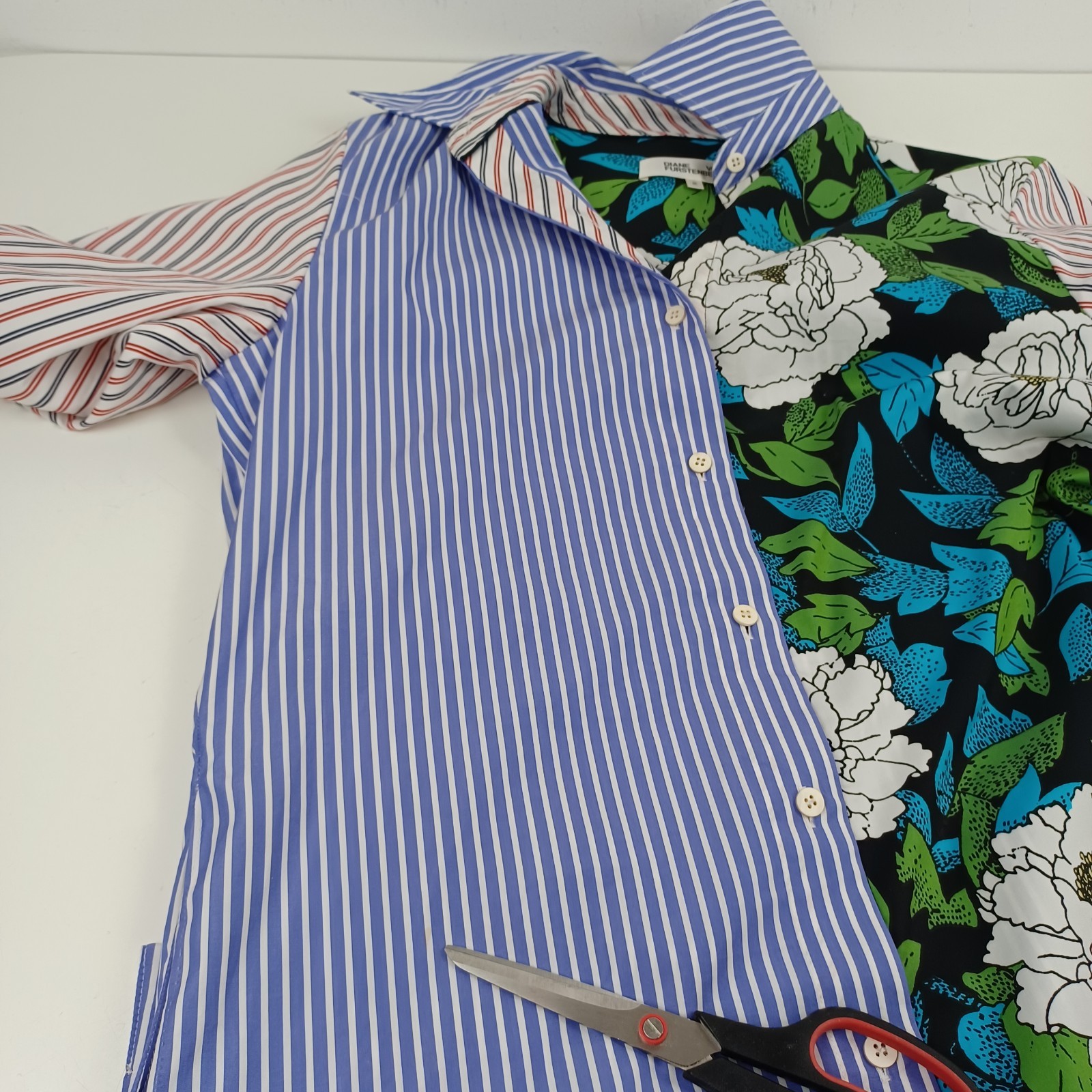 Diane Von Furstenberg Patchwork Effect Cotton Twi… - image 11