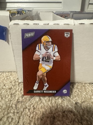 #ad GARRETT NUSSMEIER 2025 Black Friday Football Rookie Red Drip # 75 Chiefs LSU $9.99