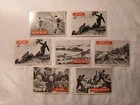 Lot Of 7 1965 - WW2 war Bulletin Trading Cards