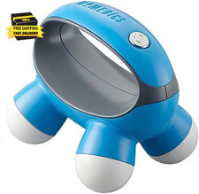 , Quatro Mini Hand-Held Massager with Hand Grip, Battery Operated Vibration Mass