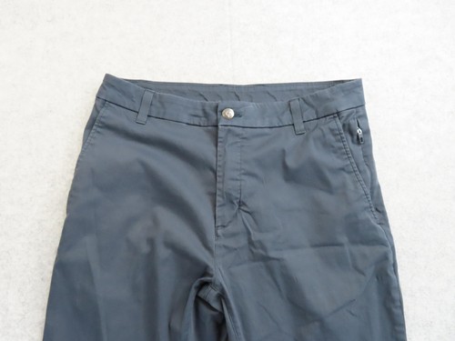 Birddogs Hose Herren 32x30 grau gewebt Stretch Khakis gefüttert Reißverschlusstasche Freizeit - Bild 3 von 13
