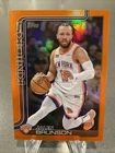 2025-26 Topps Basketball Jalen Brunson #14 Orange Rainbow Parallel /25 Knicks