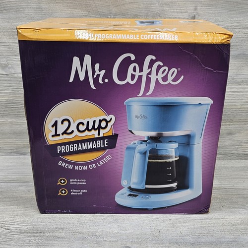 Mr. Coffee Sky Blue Caffettiera 12 Tazze Programmabile BVMC-PC12AB2 Nuova - Foto 5 di 10
