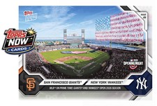 2026 Topps Now MLB #1 Yankees Vs Giants Opening Day - PRESALE