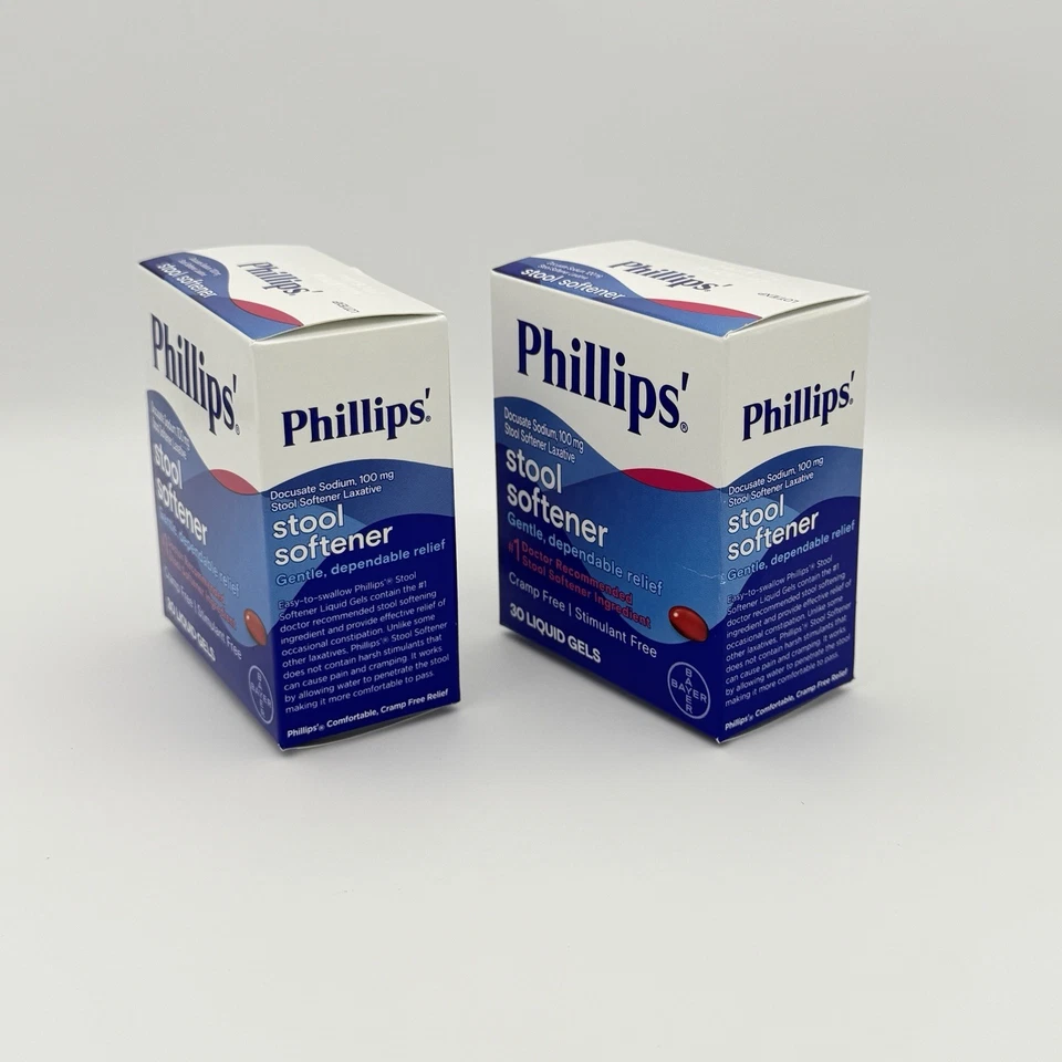 Paquete de 2 laxantes suavizantes de heces Phillips de 30 unidades cada uno - caducidad 04/2026 Foto 3 de 4