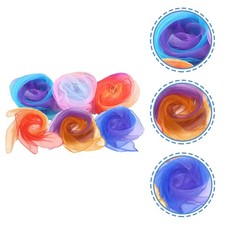 12Pcs Kids Scarves for Kindergarten Performance Juggling with Chiffon Material