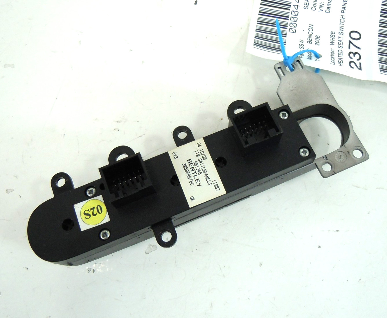 2006 06 Bentley Continental Flying Spur Console Heated Seat Control Switch OEM