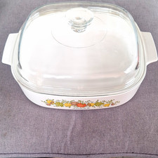 Vintage Corning Ware French "Spice o' Life" L'Echalote 2.5L Casserole Dish w/Lid