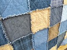 Handmade Shades of Blue and Tan Flannel Rag Quilt!  Farmhouse ~ Country ~ Plaids — photo 4