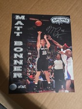 Matt Bonner Spurs NBA signed 8x11 inch photo autograph