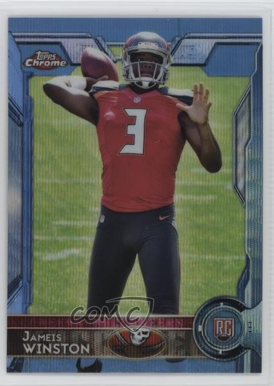 2015 Topps Chrome Rookies Blue Wave Refractor Jameis Winston #200 1t1d