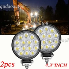 2X 4.3'' LED WORK LIGHTS fit Caterpillar Construction Equipment Forklift Tractor