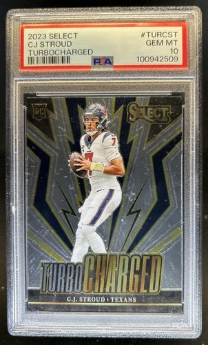 2023 Select C.J. Stroud Turbocharged RC Rookie #TUR-CST Texans PSA 10
