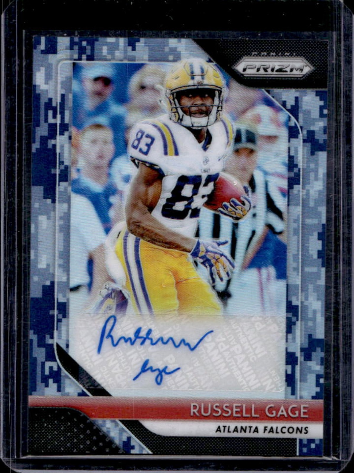 Russell Gage Panini Prizm Rookie Autographs #RGA Camo