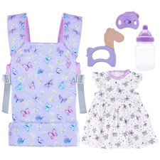 Baby Doll Carrier with Doll Accessories Doll Carrier for Kids, Reborn Doll Ba...