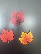 Embellish Your Story By Roeda Maple Leaf Magnets, Set Of 3