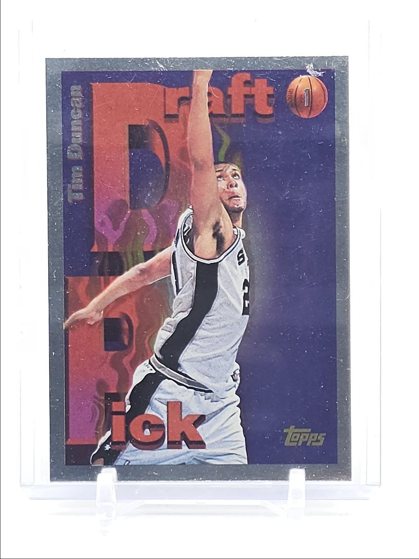 TIM DUNCAN 1997-98 TOPPS DRAFT PICK BASKETBALL ROOKIE SPURS #DP1 B Q3522