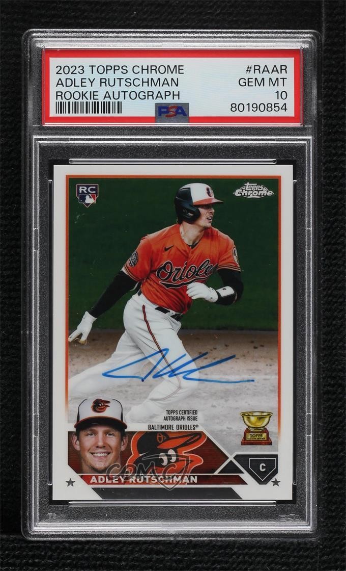 2023 Topps Chrome Rookie Auto Adley Rutschman #RA-AR PSA 10 GEM MT Auto RC 0ok8