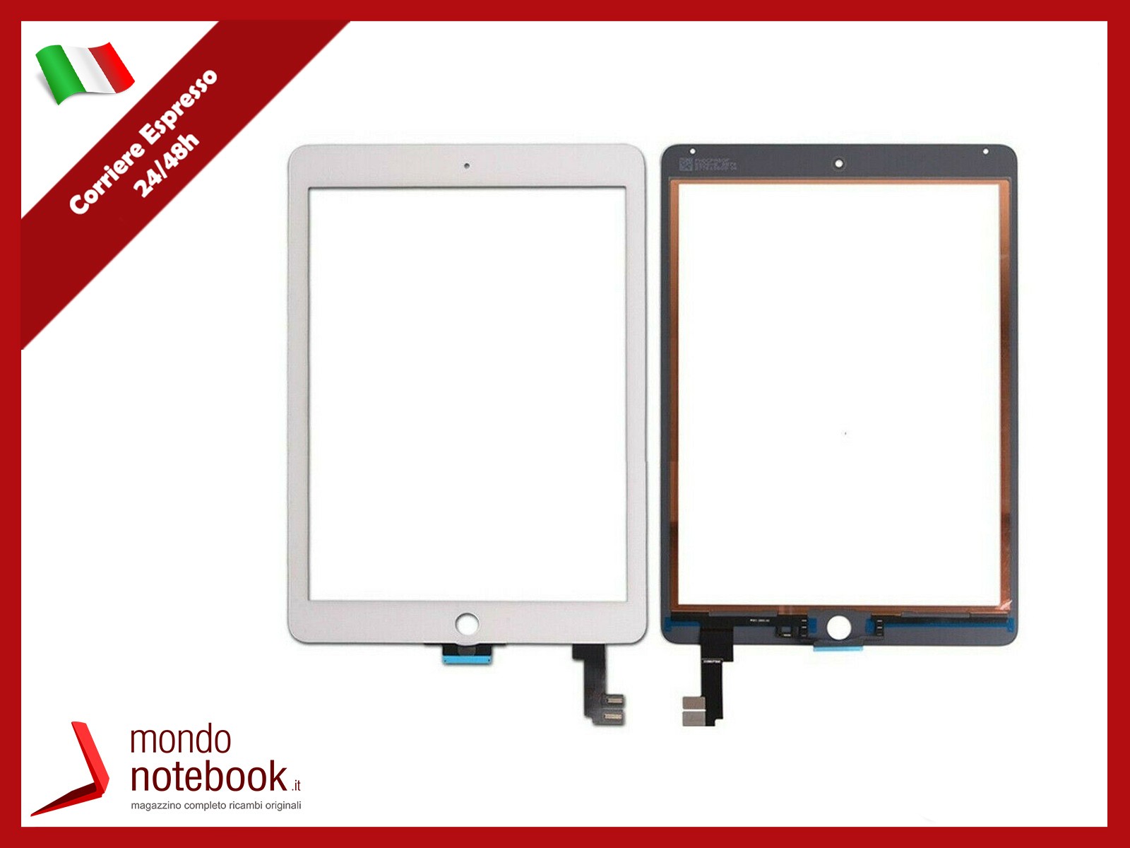 Touch Screen Apple iPad 6 Air 2 WiFi 3G A1566 A1567 Display 9.7'' Glass White