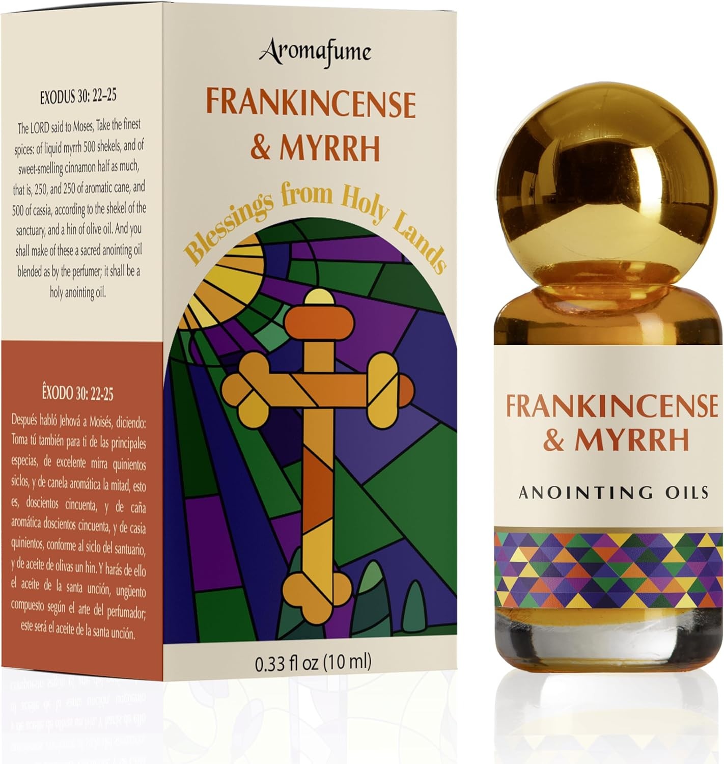 Frankincense & Myrrh Anointing Oil 9ml (0.3 fl oz.)| Blessings from The Holy La