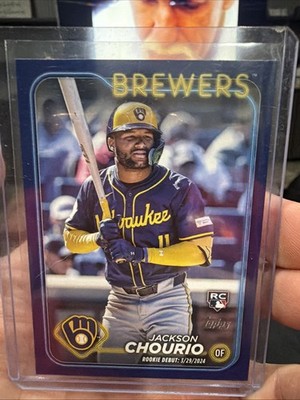 2024 Topps Update Series - Rookie Debut Jackson Chourio #US155 Purple (RC)