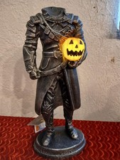 LED LIGHTED HEADLESS HORSEMAN STATUE FIGURE H...