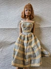 Vintage Midge Barbie Doll 1960s Straight Leg Freckles