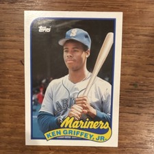 Topps 1989 Traded Ken Griffey Jr. Rookie #41T Mariners Baseball Card
