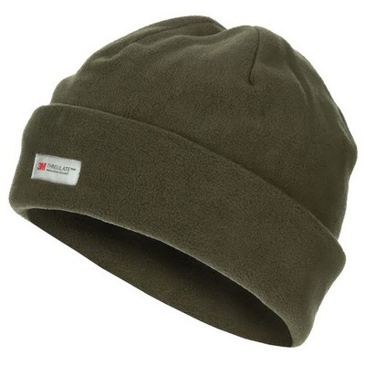 Rollmütze aus Fleece, oliv   warm & leicht dank 3M  Thinsulate  Isolierun