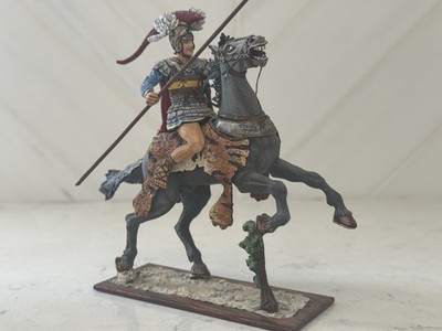Pennant Alexander the Great on horseback with spear (St. Petersburg)