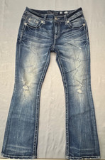 Miss Me Boot Cut Jeans Size 30 Woman's Distressed