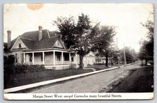Margin Street West Grenada Mississippi MS Old Homes 1911 Postcard
