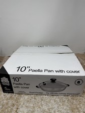 Royal Prestige 10" Paellera con Tapa Acero Inoxidable Cocina Saludable NUEVO