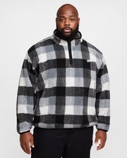 Nike Men's Club Winterized Fleece 1/2 Zip Jacket Black Size XXLarge XXL